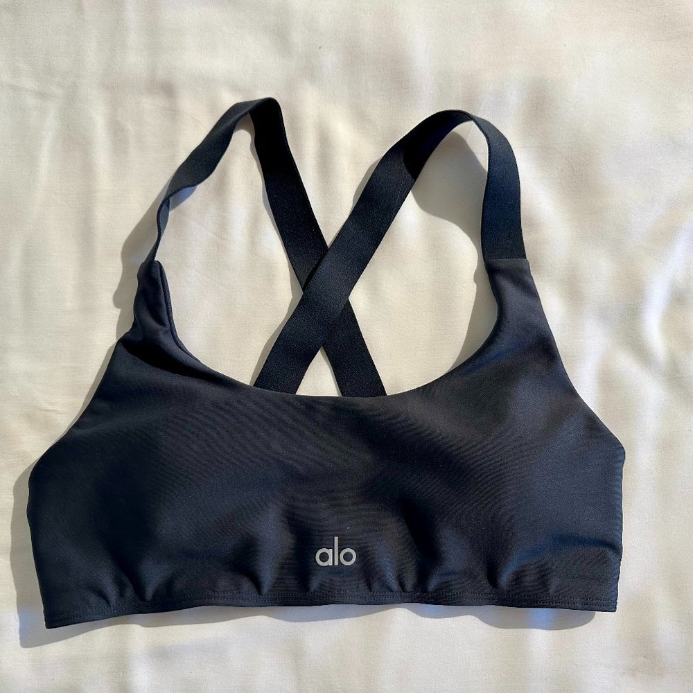 Alo Dark Grey Sports Bra Size Small